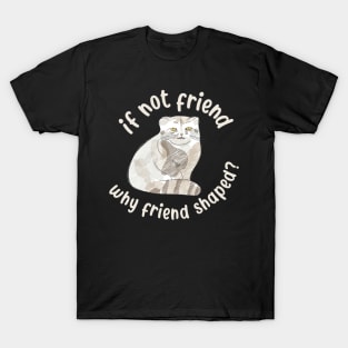 If not friend, why friend shaped? Pallas Cat Fren T-Shirt